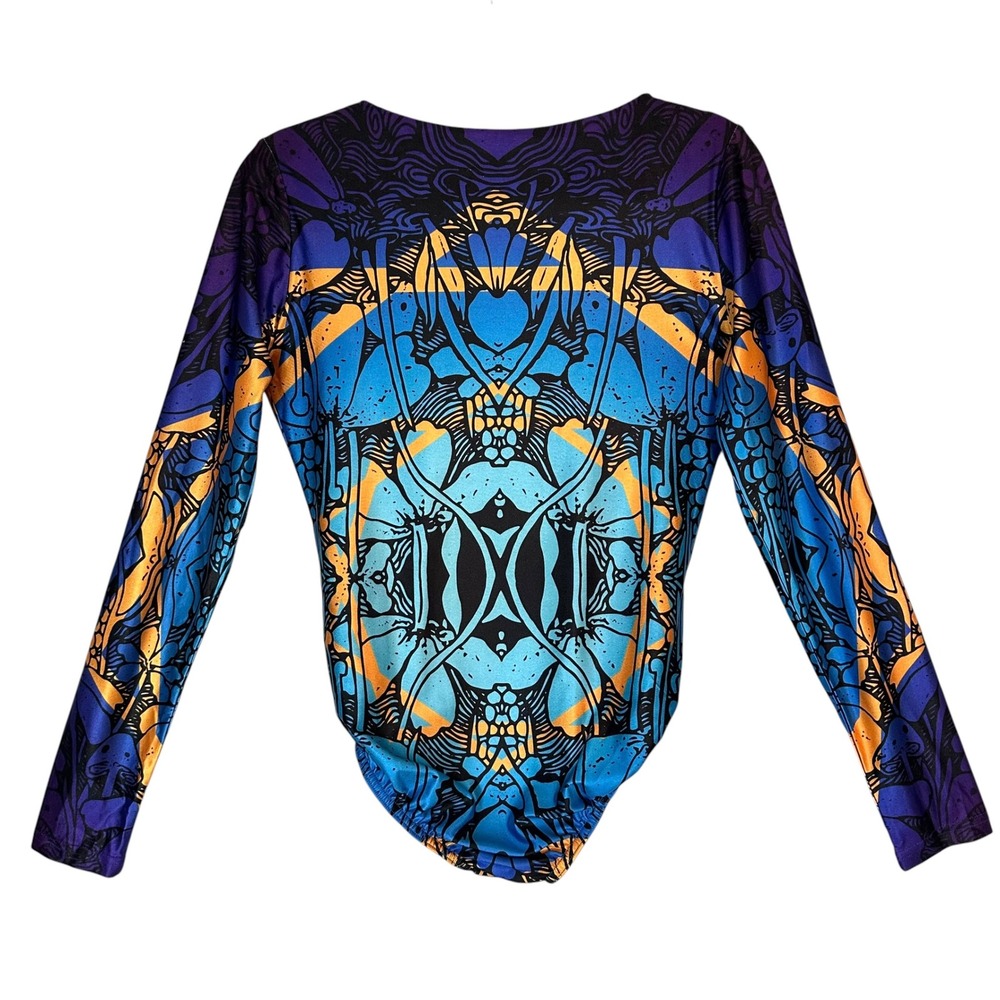 Festi Drops Kooz Bodysuit Artist Series Braided Long Sleeve XS Rave Festival‎ - Picture 11 of 15